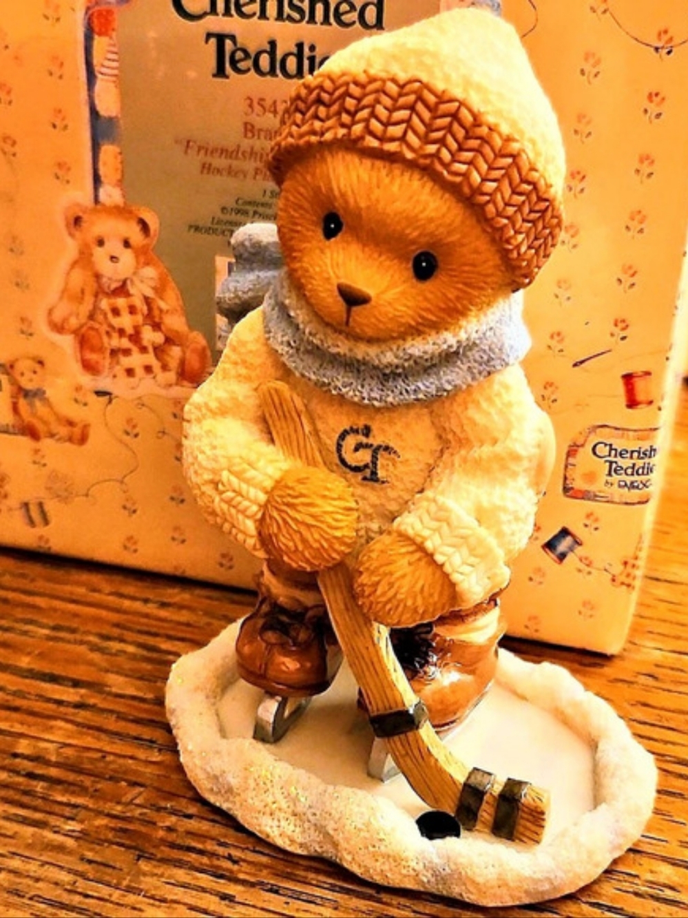 Cherished Teddies Brandon “Friendship Is My Goal” Hockey Figurine